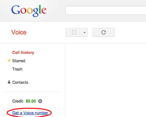 Google Voice Website