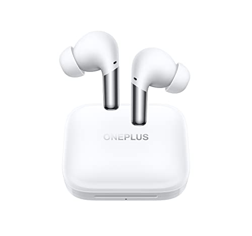 OnePlus Buds Pro True Wireless Earbuds White, Smart Active Noise Cancelling, Wireless...