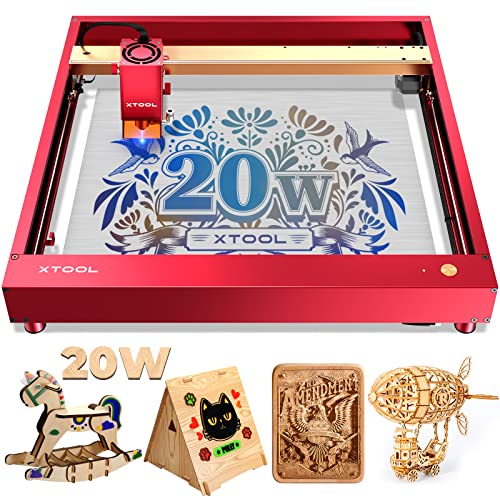 xTool D1 Pro Upgraded Laser Engraver, 20W Output Power DIY Laser Cutter, 120W Higher...