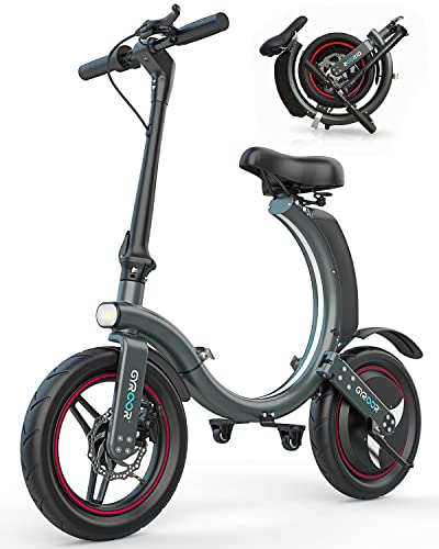 Gyroor Folding Electric Bike for Adults Teens, 450W eBike with 18.6MPH up to 25 Miles...