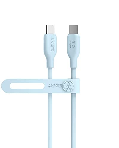 Anker 543 USB C to USB C Cable (140W 3ft), USB 2.0 Bio-Based Charging Cable for MacBook...