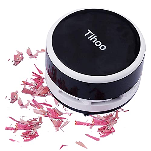 Yikor Tihoo Desk Vacuum Desktop Cleaner Mini Battery Powered Table dust Sweeper Cordless...
