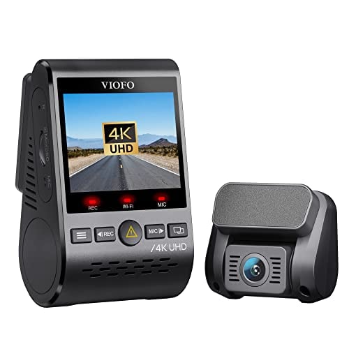 VIOFO A129 Pro Duo Dash Cam 4K + 1080P Front and Rear Dashcam, 5GHz WiFi GPS Built-in,...